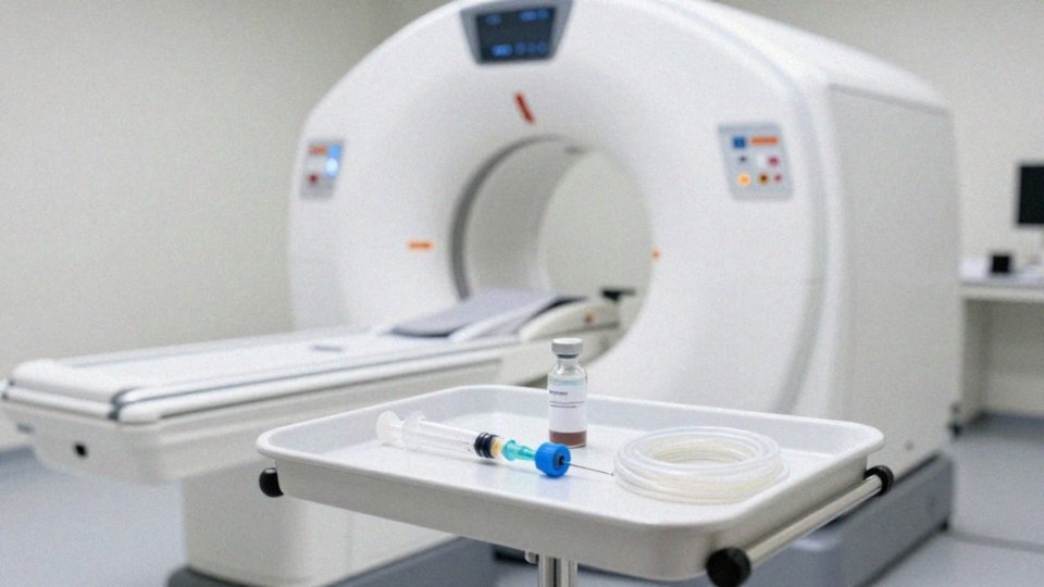 Jak przebiega podanie środka kontrastowego dożylnie?