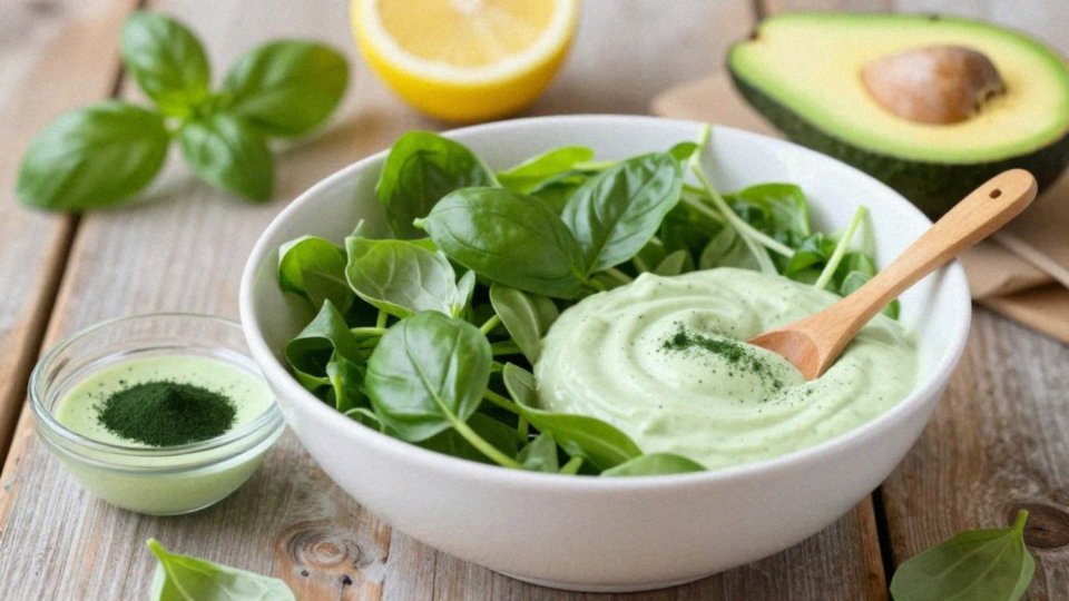 Jak wzbogacić sałatki i sosy spiruliną?