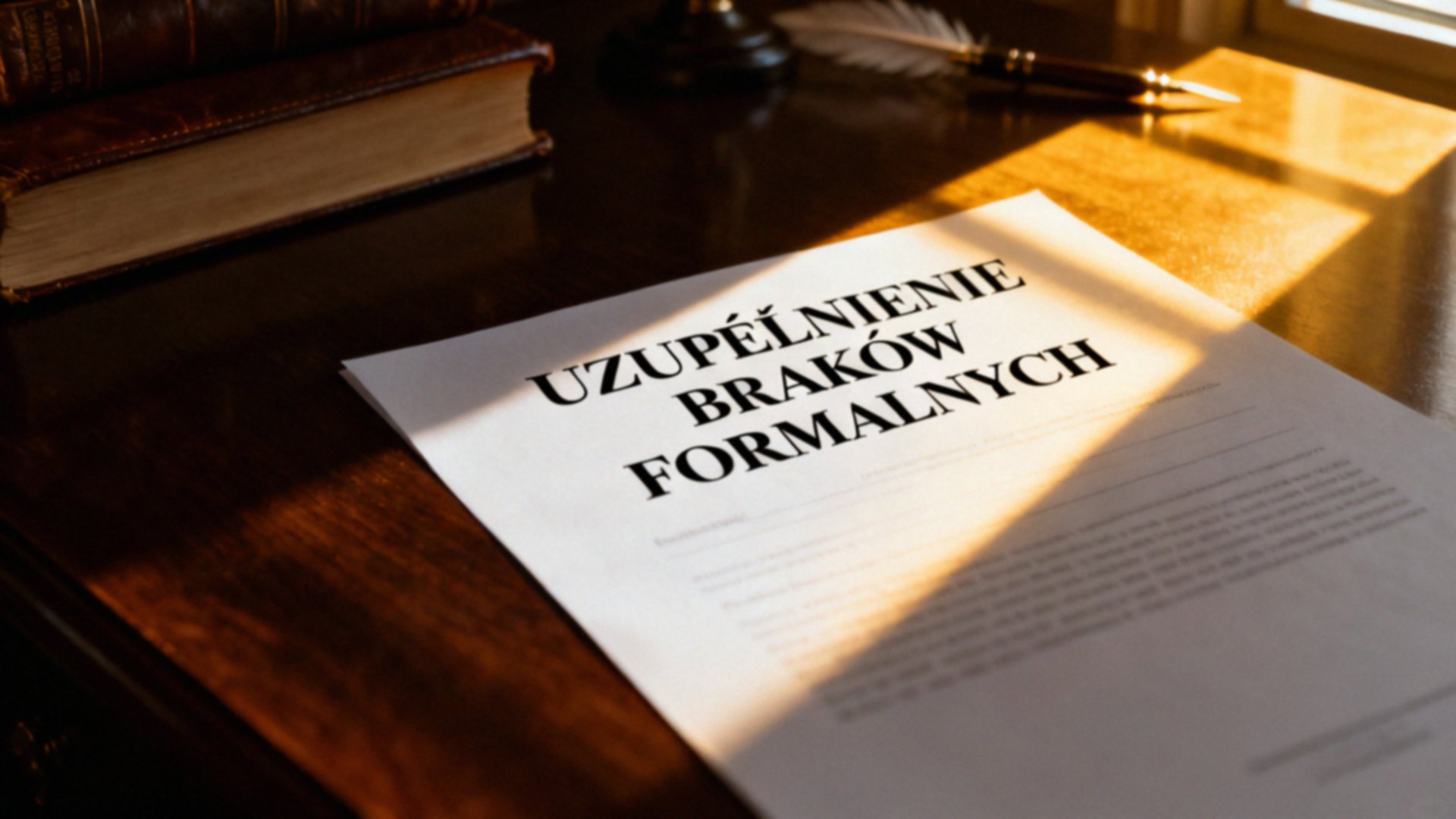 Uzupełnienie braków formalnych — wzór pisma i kluczowe informacje